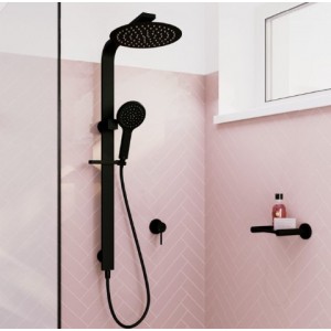 Kaya Deluxe Twin Shower Matte Black